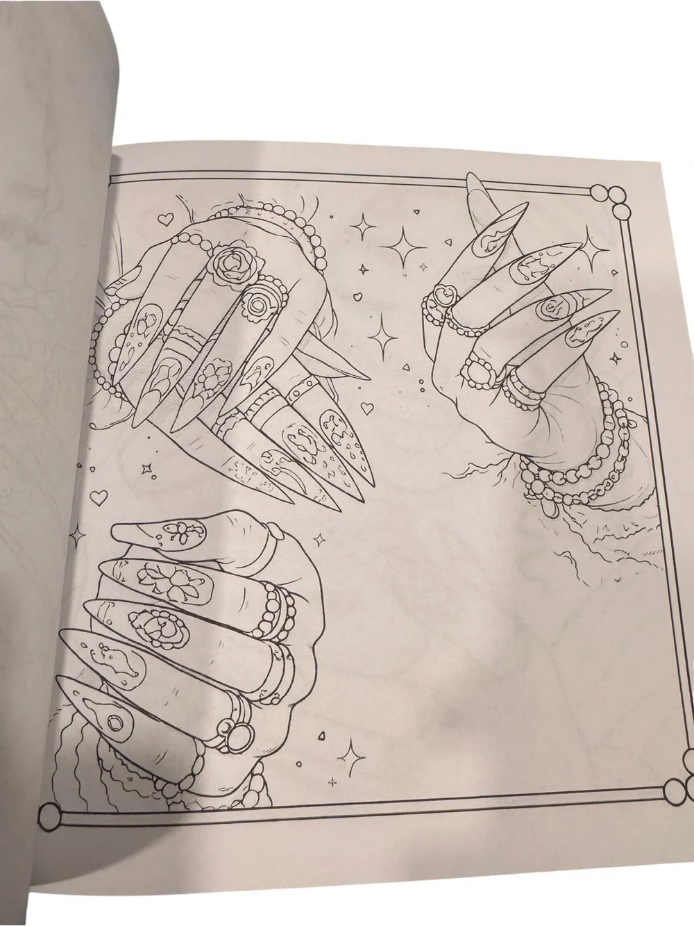 Nail Design Coloring Book